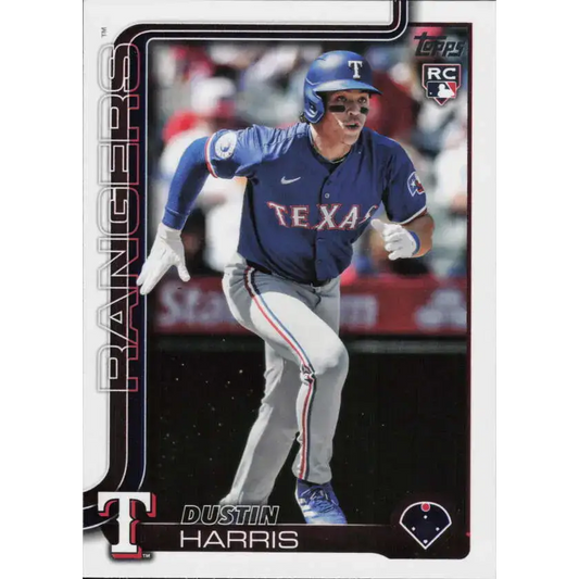 2025 Topps #374 Dustin Harris NM-MT RC Rookie Texas Rangers Baseball Card - Baseball Card Single