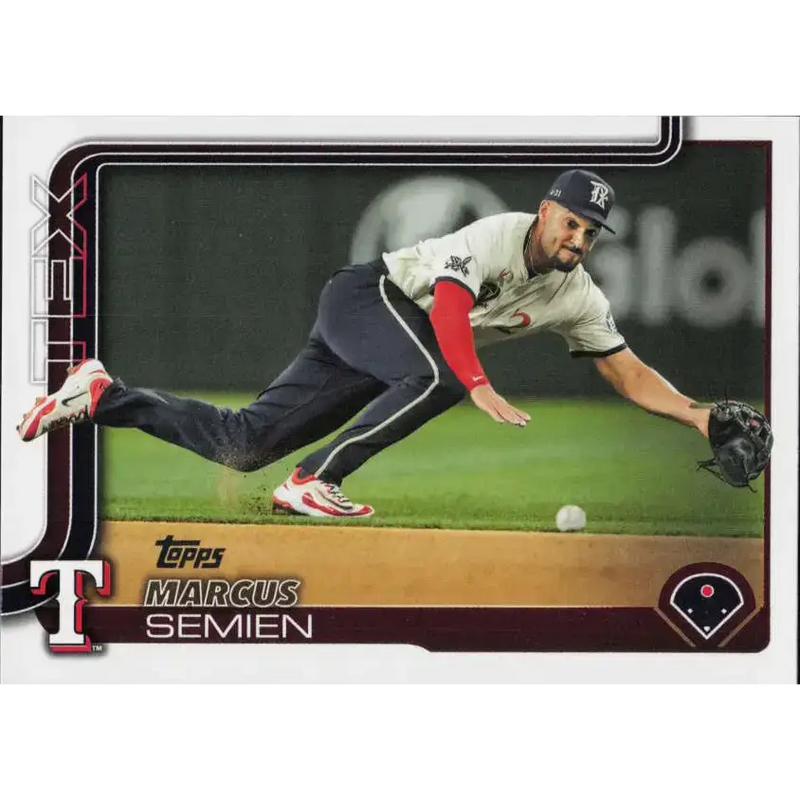 2025 Topps #383 Marcus Semien NM-MT Texas Rangers Baseball Card - Baseball Card Single