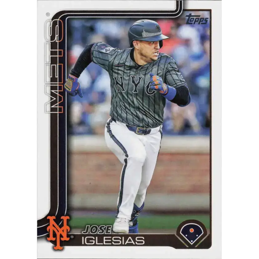 2025 Topps #386 Jose Iglesias NM-MT New York Mets Baseball Card - Baseball Card Single