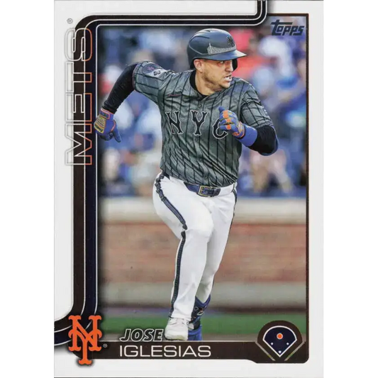 2025 Topps #386 Jose Iglesias NM-MT New York Mets Baseball Card - Baseball Card Single