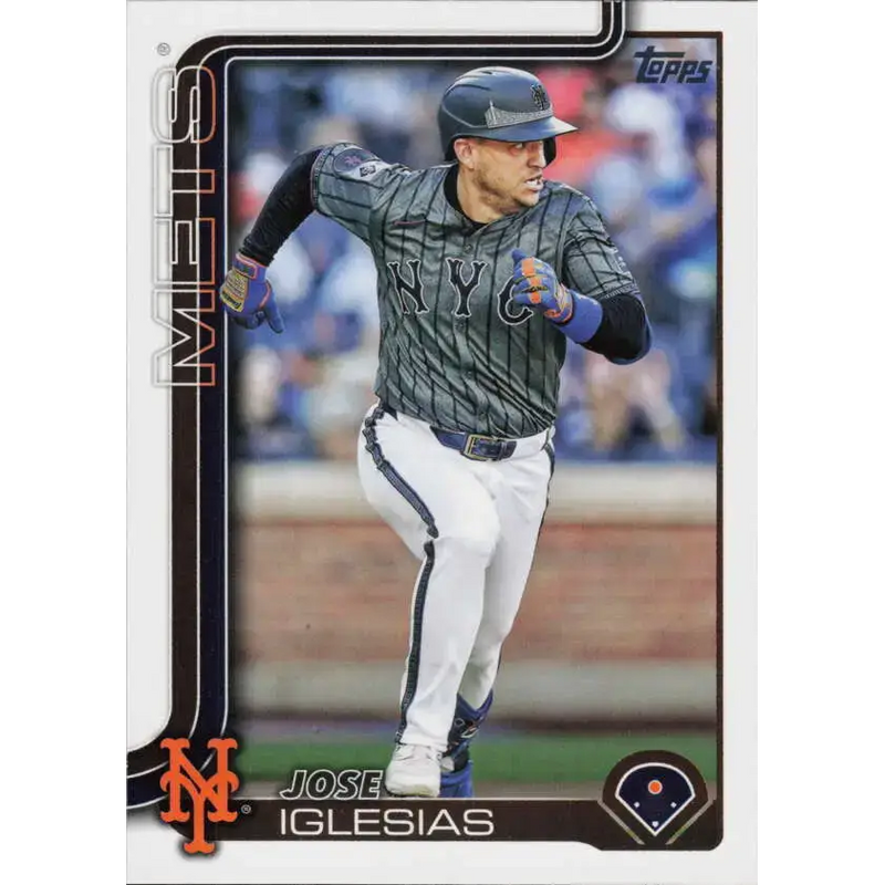 2025 Topps #386 Jose Iglesias NM-MT New York Mets Baseball Card - Baseball Card Single
