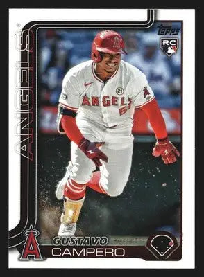 2025 Topps #387 Gustavo Campero Los Angeles Angels RC - Baseball Card Single