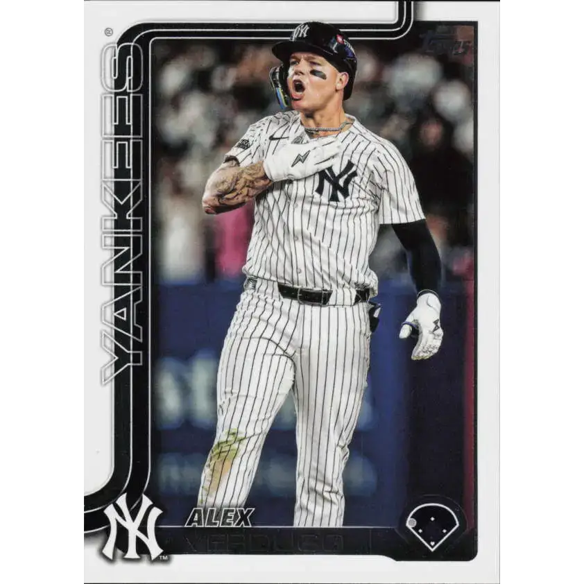 2025 Topps #392 Alex Verdugo NM-MT New York Yankees Baseball Card - Baseball Card Single