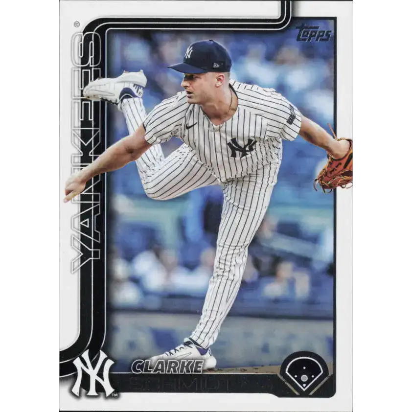 2025 Topps #395 Clarke Schmidt NM-MT New York Yankees Baseball Card - Baseball Card Single