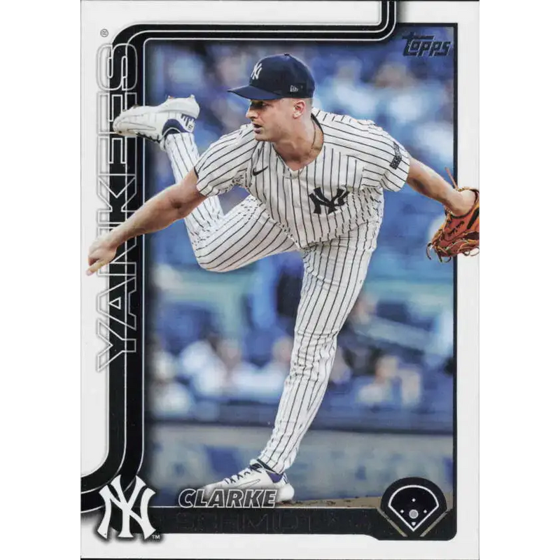 2025 Topps #395 Clarke Schmidt NM-MT New York Yankees Baseball Card - Baseball Card Single