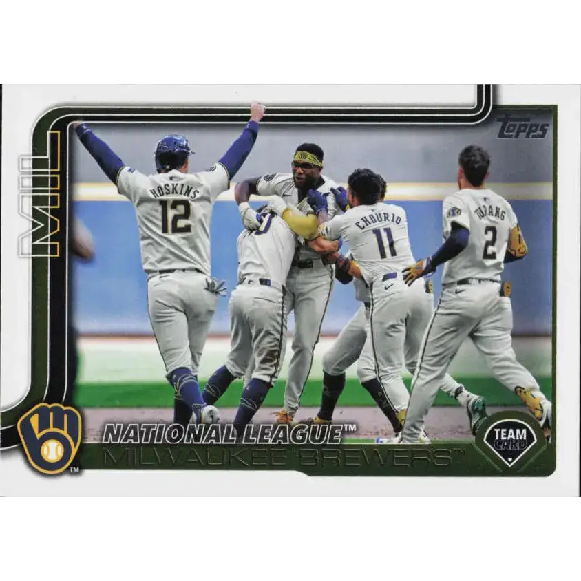 2025 Topps #396 Milwaukee Brewers NM-MT Milwaukee Brewers Baseball Card - Baseball Card Single