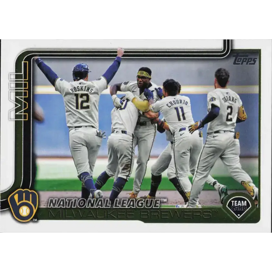 2025 Topps #396 Milwaukee Brewers NM-MT Milwaukee Brewers Baseball Card