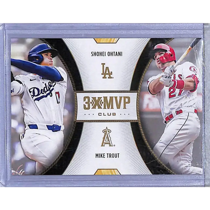 2025 Topps 3X MVP #D2 Shohei Ohtani / Mike Trout NM-MT Los Angeles Dodgers / Angels