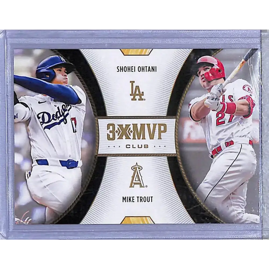 2025 Topps 3X MVP #D2 Shohei Ohtani / Mike Trout NM-MT Los Angeles Dodgers / Angels
