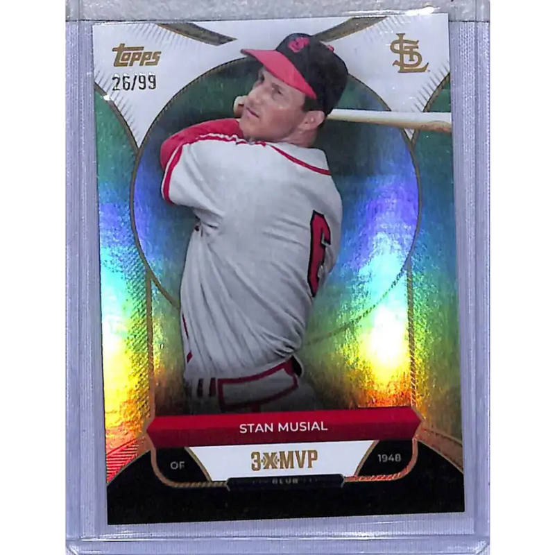 2025 Topps 3X MVP Hall of Fame #30 Stan Musial NM-MT 26/99 St. Louis Cardinals - Baseball Card Single