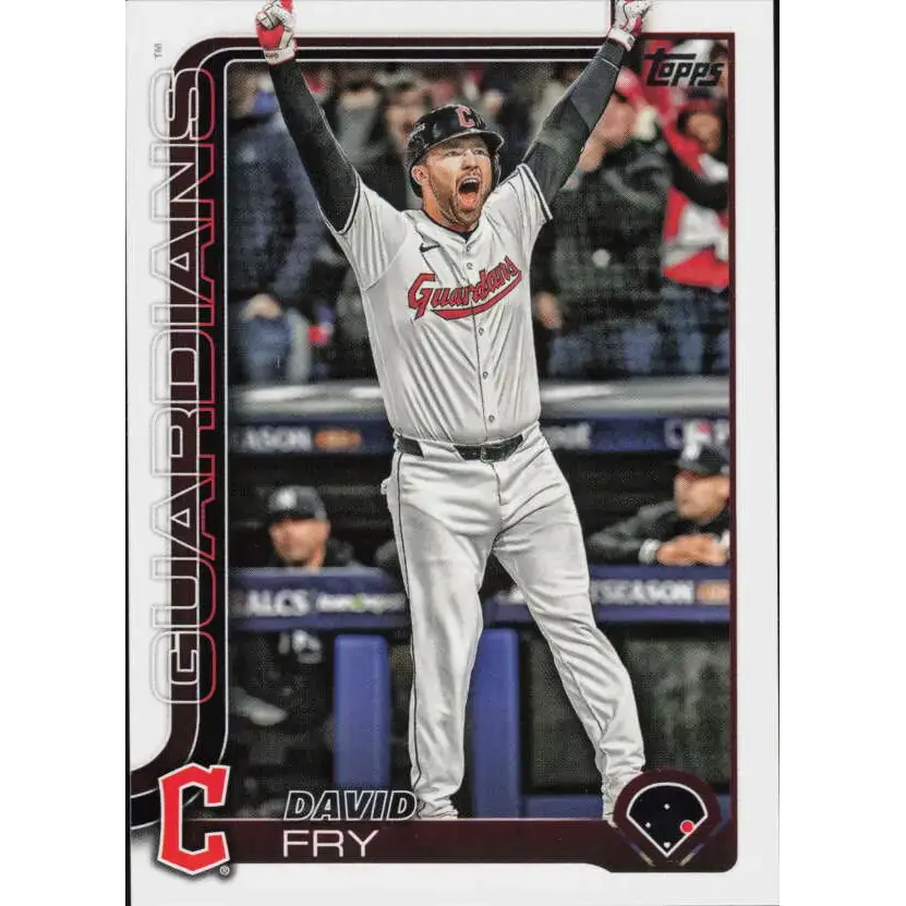 2025 Topps #401 David Fry NM-MT Cleveland Guardians Baseball Card - Baseball Card Single