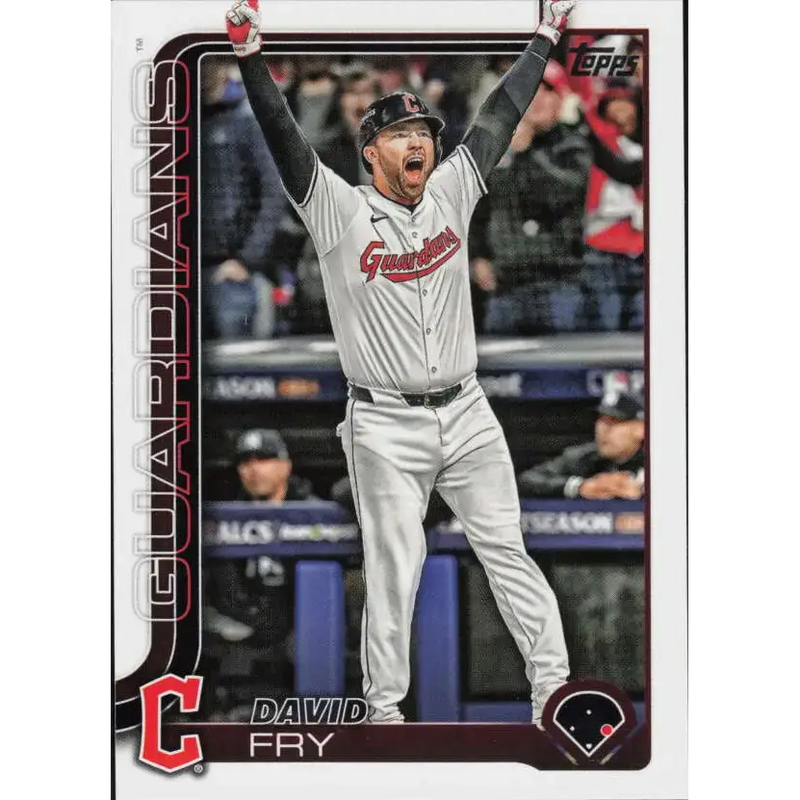 2025 Topps #401 David Fry NM-MT Cleveland Guardians Baseball Card - Baseball Card Single