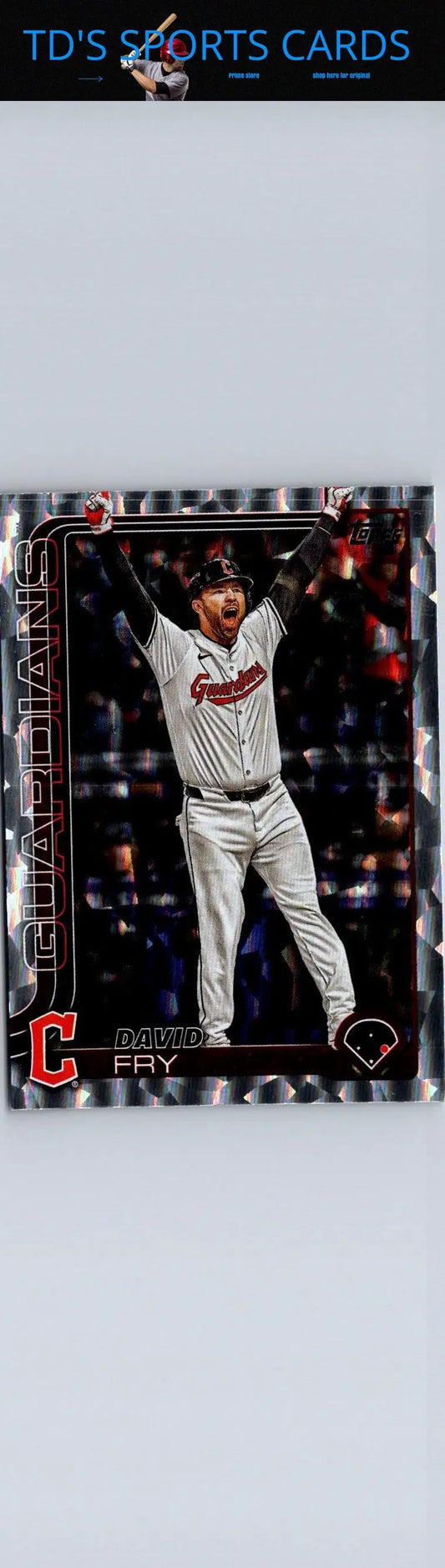2025 Topps David Fry baseball card featuring player David Fry in collectible condition