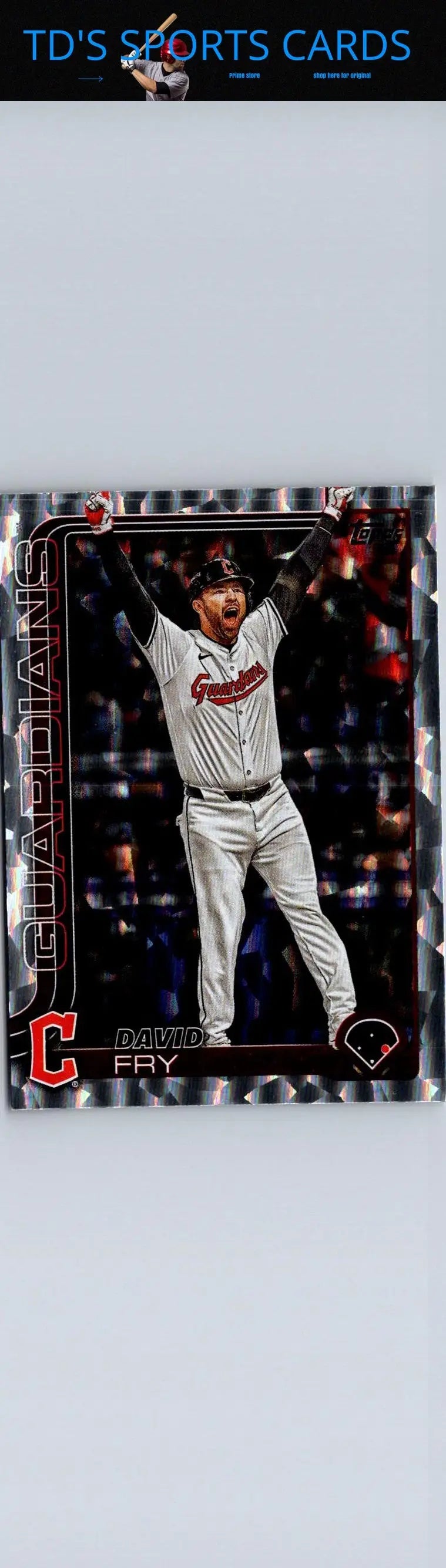 2025 Topps David Fry baseball card featuring player David Fry in collectible condition