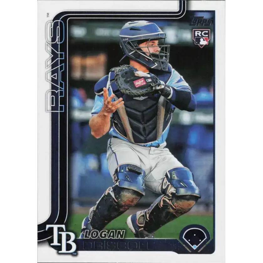 2025 Topps #404 Logan Driscoll NM-MT RC Rookie Tampa Bay Rays Baseball Card - Baseball Card Single