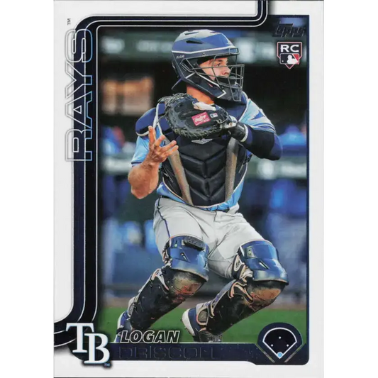 2025 Topps #404 Logan Driscoll NM-MT RC Rookie Tampa Bay Rays Baseball Card