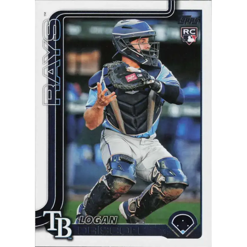 2025 Topps #404 Logan Driscoll NM-MT RC Rookie Tampa Bay Rays Baseball Card - Baseball Card Single