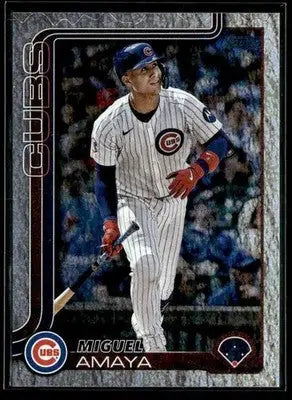 2025 Topps #406 Miguel Amaya Sandglitter - Baseball Card Single