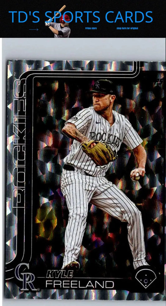 Kyle Freeland baseball card with diamante foil from 2025 Topps #407 Freeland Diamante Foil