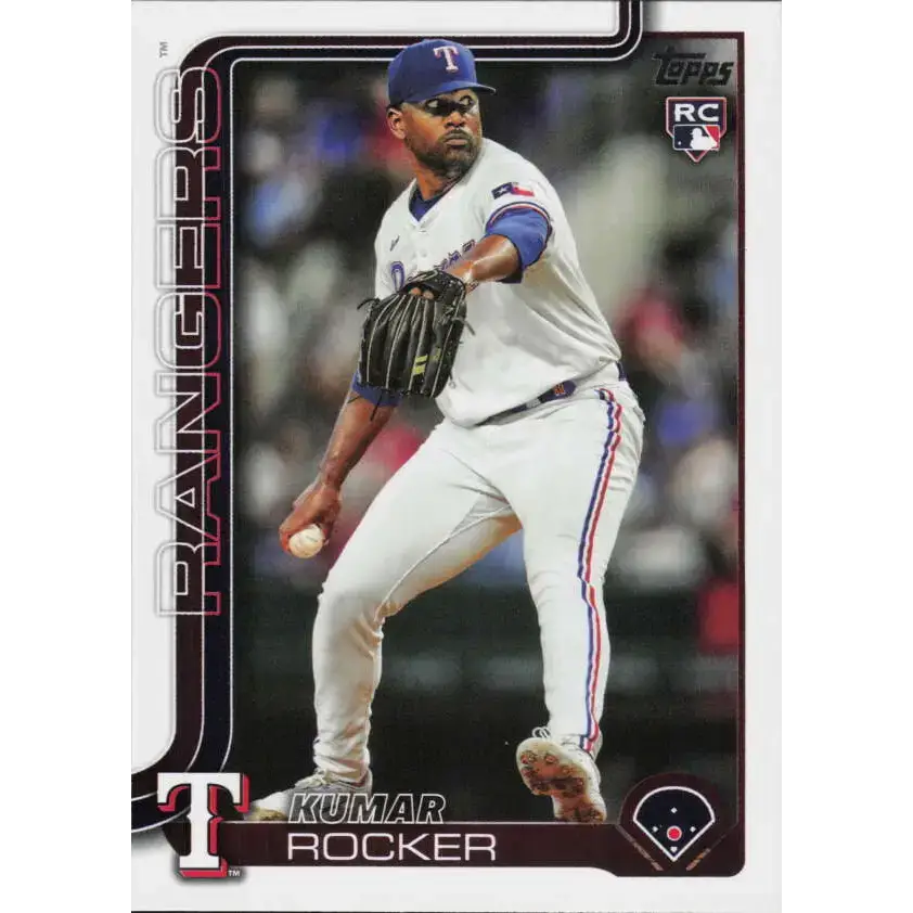 2025 Topps #408 Kumar Rocker NM-MT RC Rookie Texas Rangers Baseball Card - Baseball Card Single