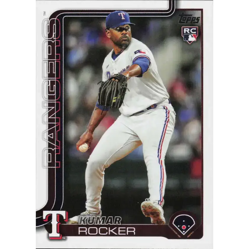 2025 Topps #408 Kumar Rocker NM-MT RC Rookie Texas Rangers Baseball Card - Baseball Card Single