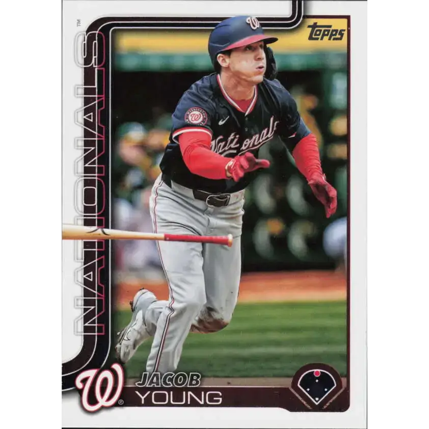 2025 Topps #413 Jacob Young NM-MT Washington Nationals Baseball Card - Baseball Card Single