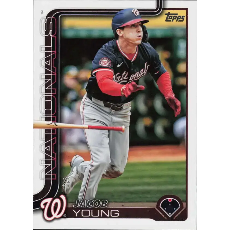 2025 Topps #413 Jacob Young NM-MT Washington Nationals Baseball Card - Baseball Card Single