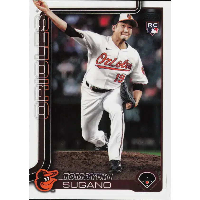 2025 Topps #417 Tomoyuki Sugano NM-MT RC Rookie Baltimore Orioles Baseball Card - Baseball Card Single