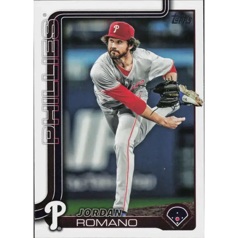 2025 Topps #424 Jordan Romano NM-MT Philadelphia Phillies Baseball Card - Baseball Card Single