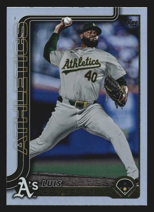 2025 Topps #437 Luis Severino Rainbow Foil Athletics - Baseball Card Single