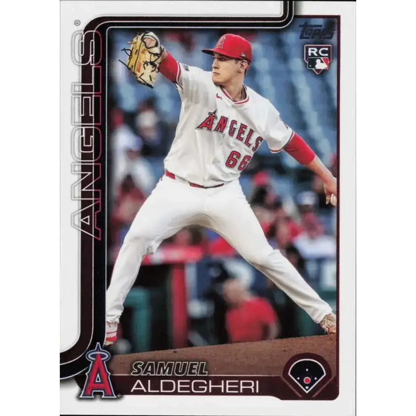 2025 Topps #438 Samuel Aldegheri NM-MT RC Rookie Los Angeles Angels Baseball Card - Baseball Card Single