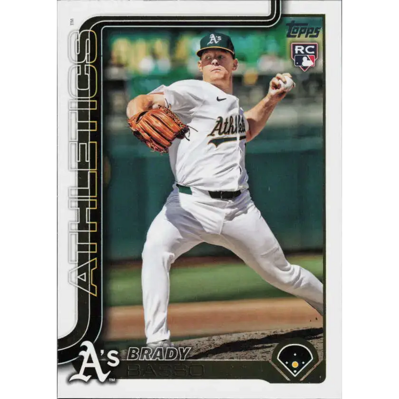 2025 Topps #443 Brady Basso NM-MT RC Rookie Athletics Baseball Card - Baseball Card Single