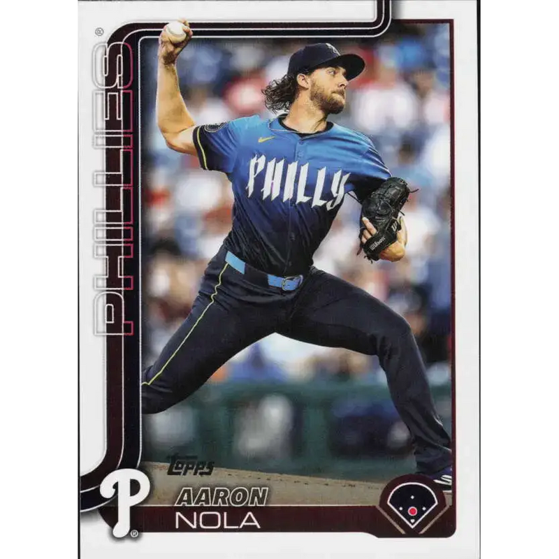 2025 Topps #454 Aaron Nola NM-MT Philadelphia Phillies Baseball Card - Baseball Card Single