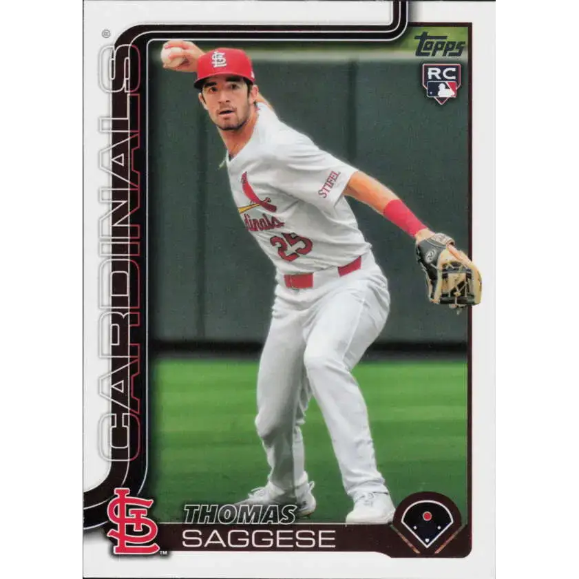 2025 Topps #463 Thomas Saggese NM-MT RC Rookie St. Louis Cardinals Baseball Card - Baseball Card Single