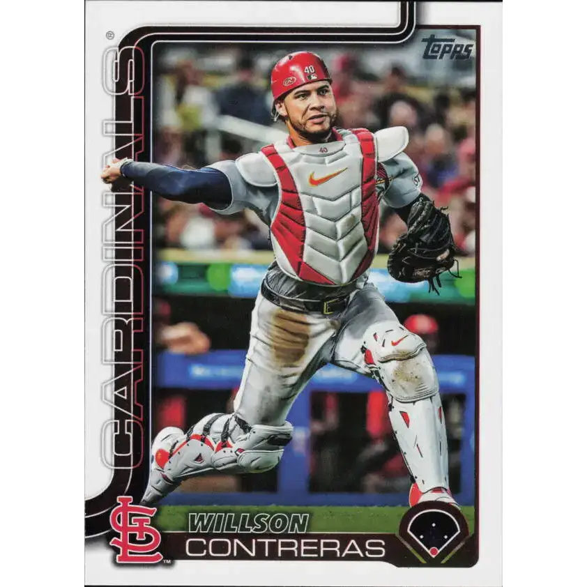 2025 Topps #472 Willson Contreras NM-MT St. Louis Cardinals Baseball Card - Baseball Card Single