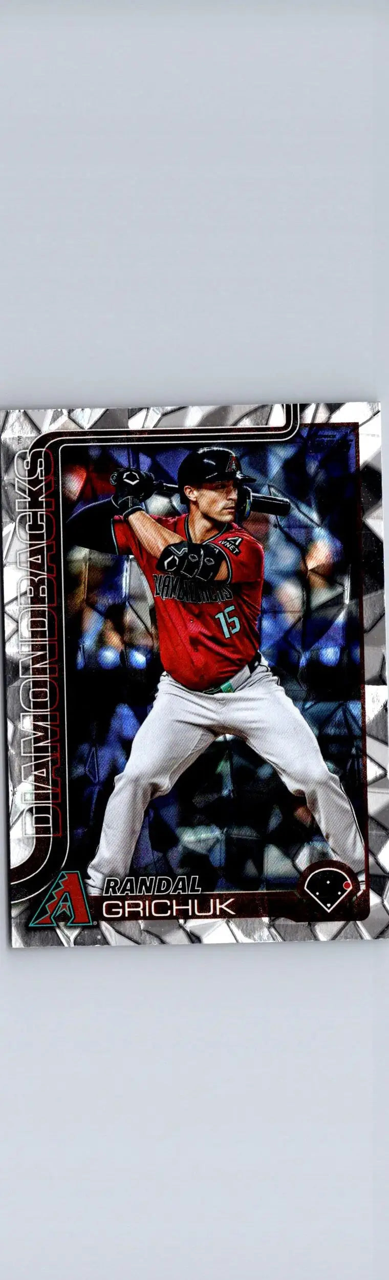 Randal Grichuk baseball card 2025 Topps Silver Crackle Foilboard featuring Randal Grichuk