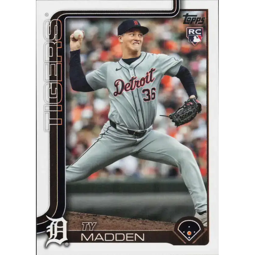 2025 Topps #483 Ty Madden NM-MT RC Rookie Detroit Tigers Baseball Card - Baseball Card Single