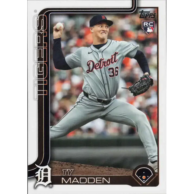 2025 Topps #483 Ty Madden NM-MT RC Rookie Detroit Tigers Baseball Card - Baseball Card Single