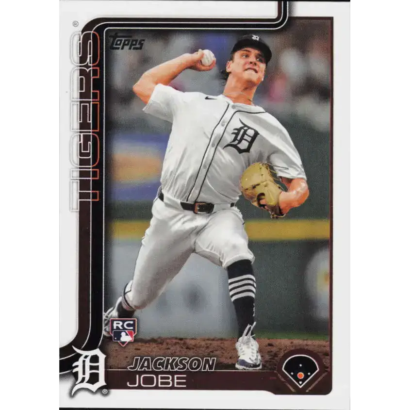 2025 Topps #490 Jackson Jobe NM-MT RC Rookie Detroit Tigers Baseball Card - Baseball Card Single