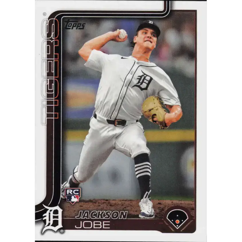 2025 Topps #490 Jackson Jobe NM-MT RC Rookie Detroit Tigers Baseball Card - Baseball Card Single