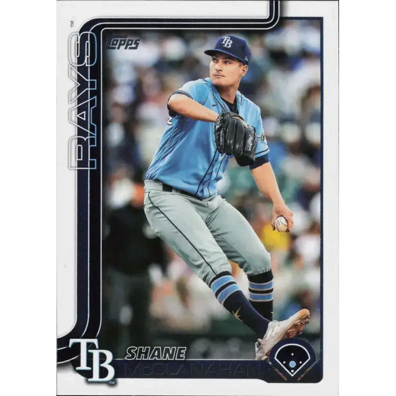 2025 Topps #492 Shane McClanahan NM-MT Tampa Bay Rays Baseball Card - Baseball Card Single