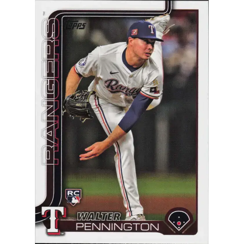 2025 Topps #493 Walter Pennington NM-MT RC Rookie Texas Rangers Baseball Card - Baseball Card Single