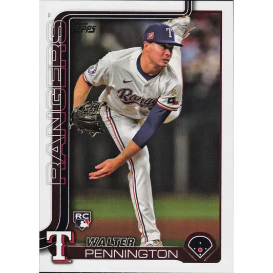 2025 Topps #493 Walter Pennington NM-MT RC Rookie Texas Rangers Baseball Card - Baseball Card Single