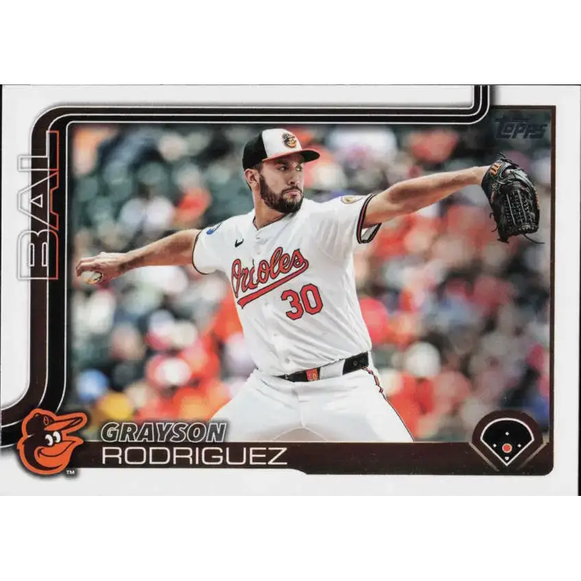 2025 Topps #505 Grayson Rodriguez NM-MT Baltimore Orioles Baseball Card - Baseball Card Single