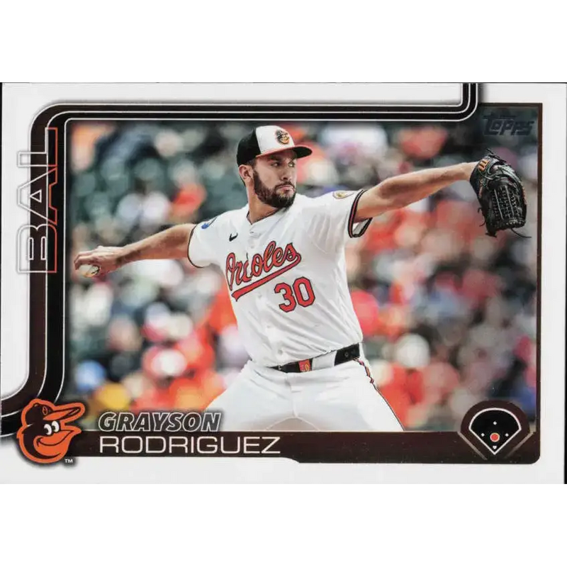 2025 Topps #505 Grayson Rodriguez NM-MT Baltimore Orioles Baseball Card - Baseball Card Single