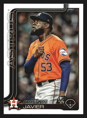 2025 Topps #509 Cristian Javier Houston Astros - Baseball Card Single