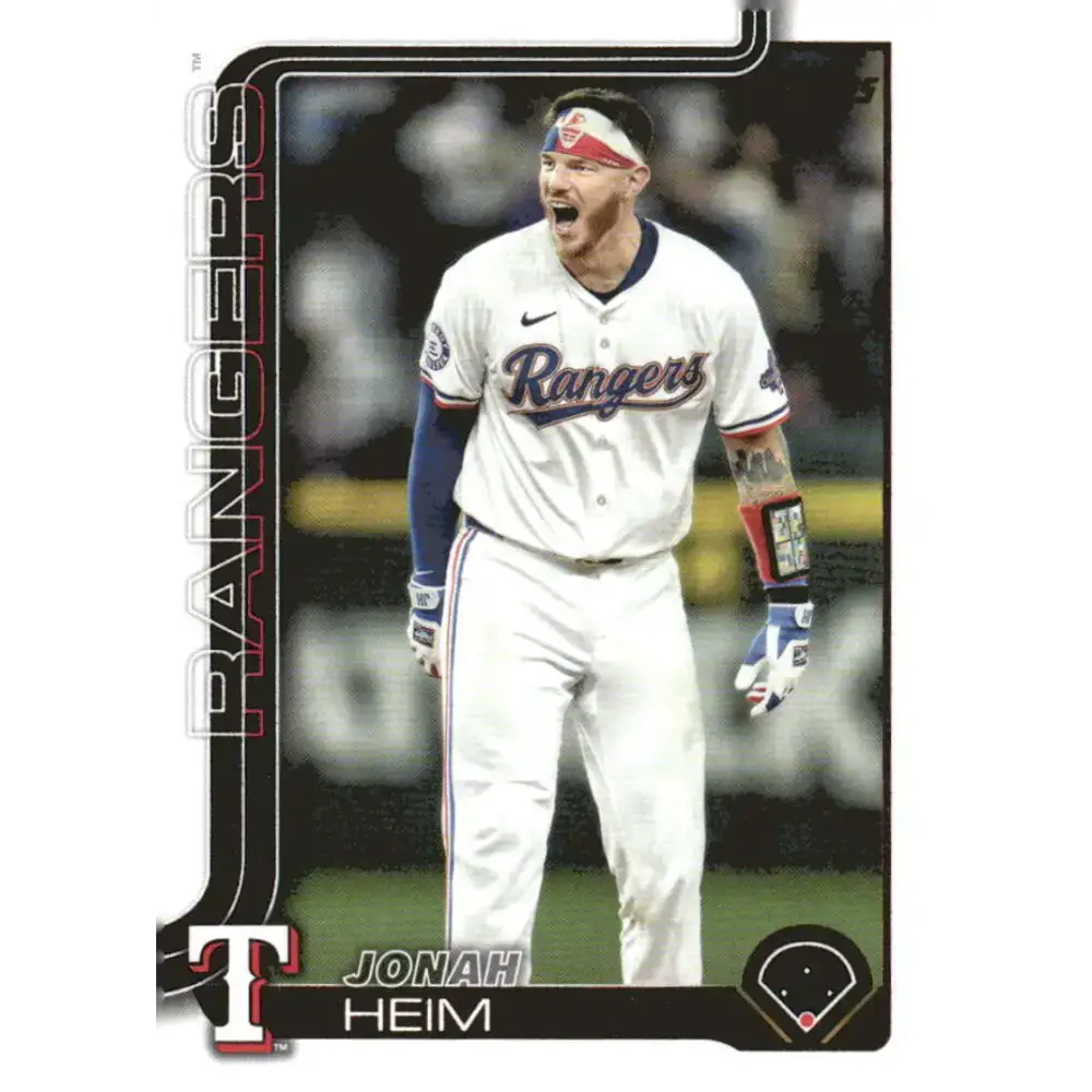 2025 Topps #51 Jonah Heim NM-MT Texas Rangers Baseball Card - Baseball Card Single
