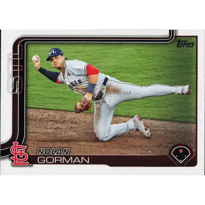 2025 Topps #510 Nolan Gorman NM-MT St. Louis Cardinals Baseball Card - Baseball Card Single