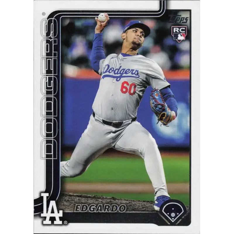 2025 Topps #513 Edgardo Henriquez NM-MT RC Rookie Los Angeles Dodgers Baseball Card - Baseball Card Single