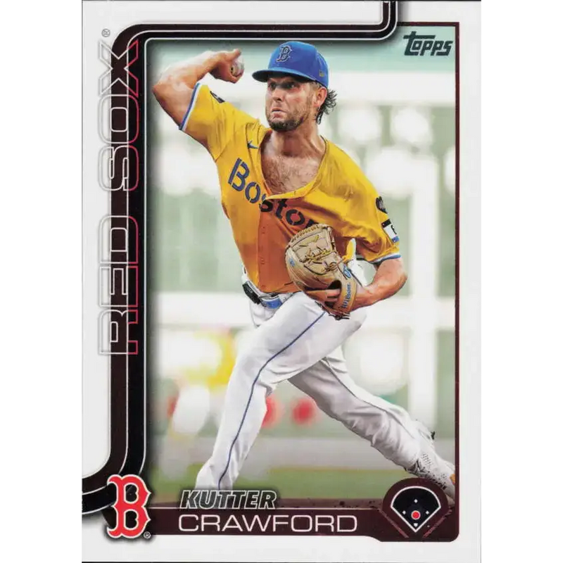 2025 Topps #515 Kutter Crawford NM-MT Boston Red Sox Baseball Card - Baseball Card Single